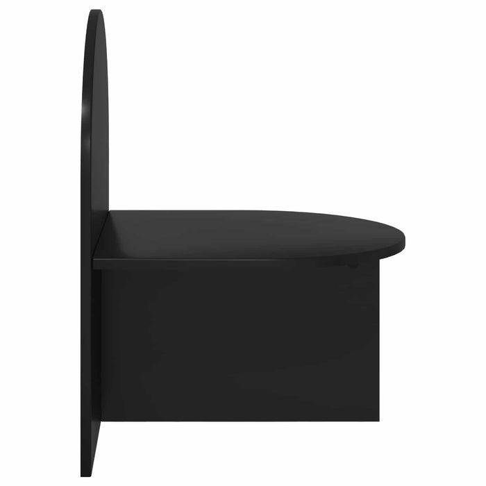 Noptieră Stejar Negru 48 x 49 x 65 cm Lemn prelucrat - WALTI WALTI
