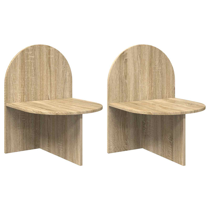 Noptieră 2 pcs Stejar Sonoma 48 x 49 x 65 cm Lemn prelucrat - WALTI WALTI