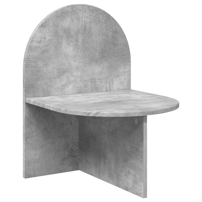 Noptieră Gri Beton 48 x 49 x 65 cm Lemn prelucrat - WALTI WALTI