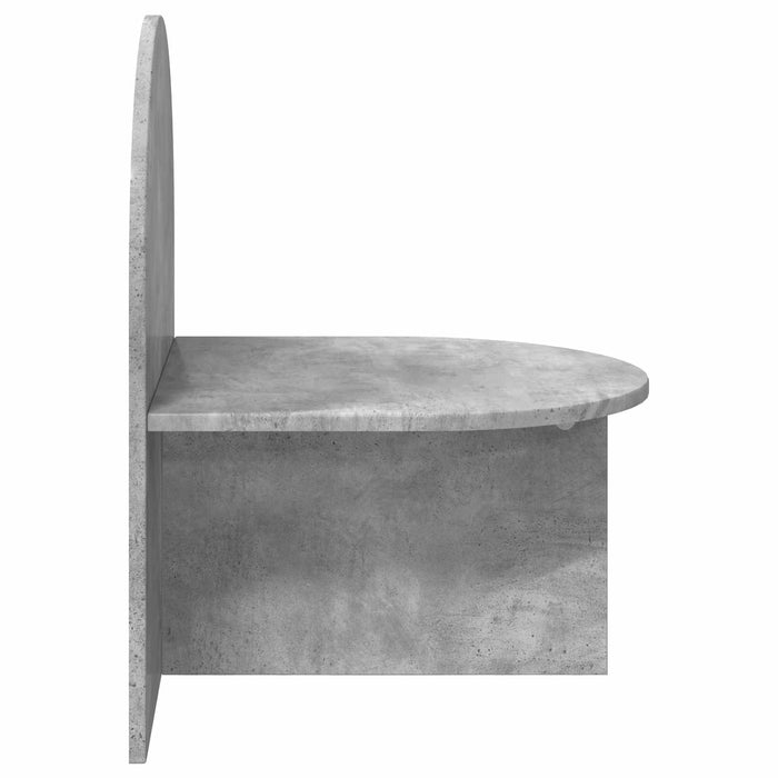 Noptieră Gri Beton 48 x 49 x 65 cm Lemn prelucrat - WALTI WALTI