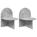 Noptieră 2 pcs Gri Beton 48 x 49 x 65 cm Lemn prelucrat - WALTI WALTI