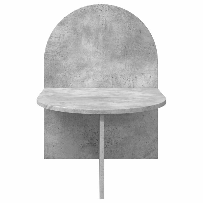 Noptieră 2 pcs Gri Beton 48 x 49 x 65 cm Lemn prelucrat - WALTI WALTI