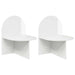 Noptieră 2 pcs Alb foarte lucios 48 x 49 x 65 cm Lemn prelucrat - WALTI WALTI