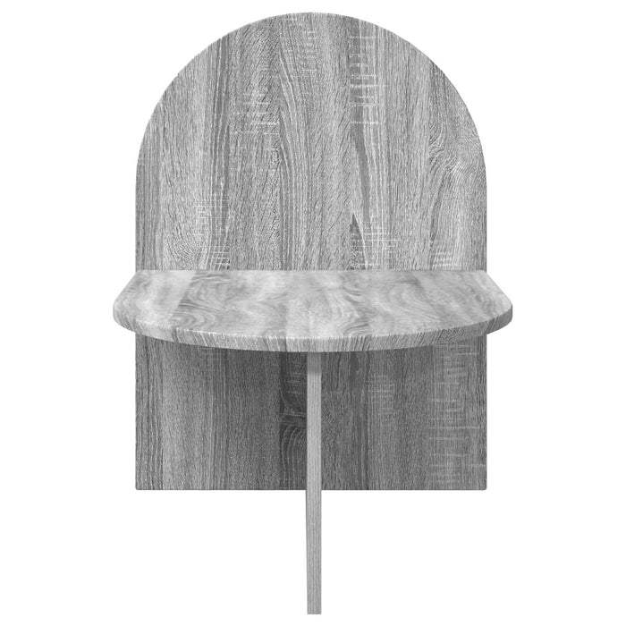 Noptieră 2 pcs Sonoma gri 48 x 49 x 65 cm Lemn prelucrat - WALTI WALTI