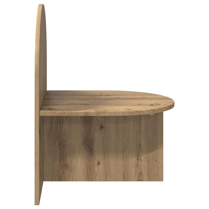 Noptieră 2 pcs Stejar Artizanal 48 x 49 x 65 cm Lemn prelucrat - WALTI WALTI