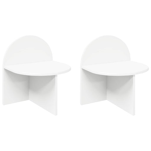 Noptieră 2 pcs Alb 40 x 35,5 x 45,5 cm Lemn prelucrat - WALTI WALTI