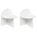 Noptieră 2 pcs Alb foarte lucios 40 x 35,5 x 45,5 cm - WALTI WALTI