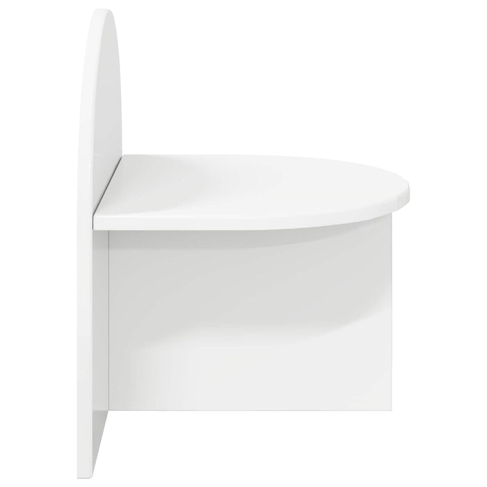 Noptieră 2 pcs Alb foarte lucios 40 x 35,5 x 45,5 cm - WALTI WALTI