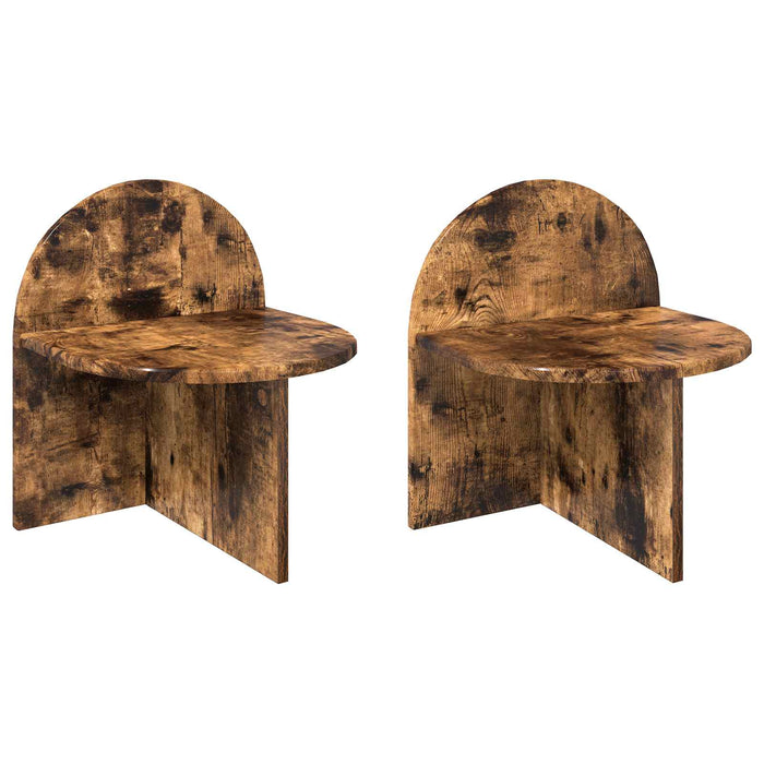 Noptieră 2 pcs Stejar fumuriu 40 x 35,5 x 45,5 cm - WALTI WALTI