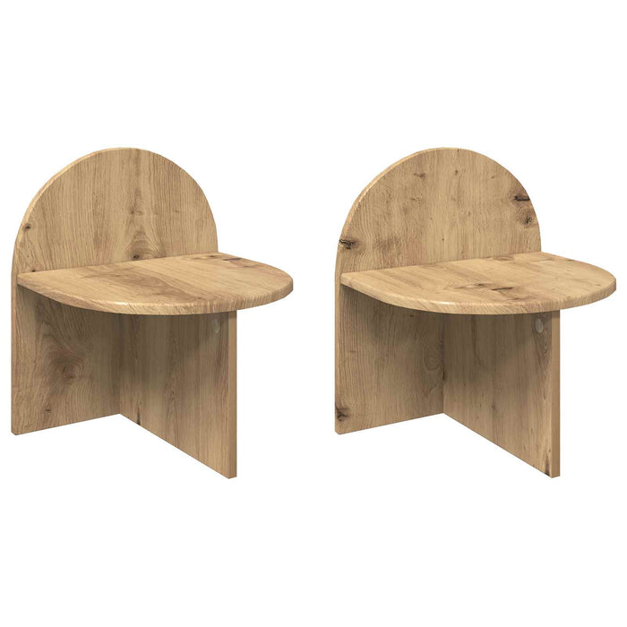 Noptieră 2 pcs Stejar Artizanal 40 x 35,5 x 45,5 cm - WALTI WALTI