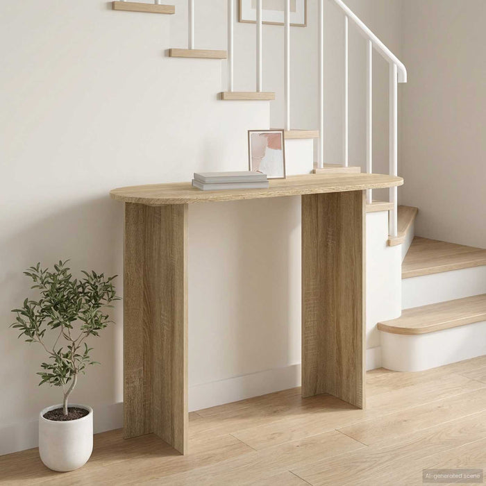 Masă de consolă Stejar Sonoma 100 x 39,5 x 75 cm Lemn prelucrat - WALTI WALTI