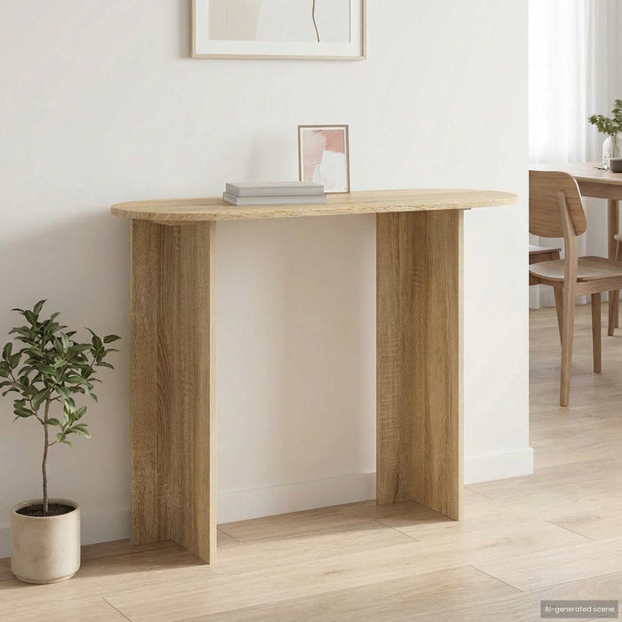 Masă de consolă Stejar Sonoma 100 x 39,5 x 75 cm Lemn prelucrat - WALTI WALTI