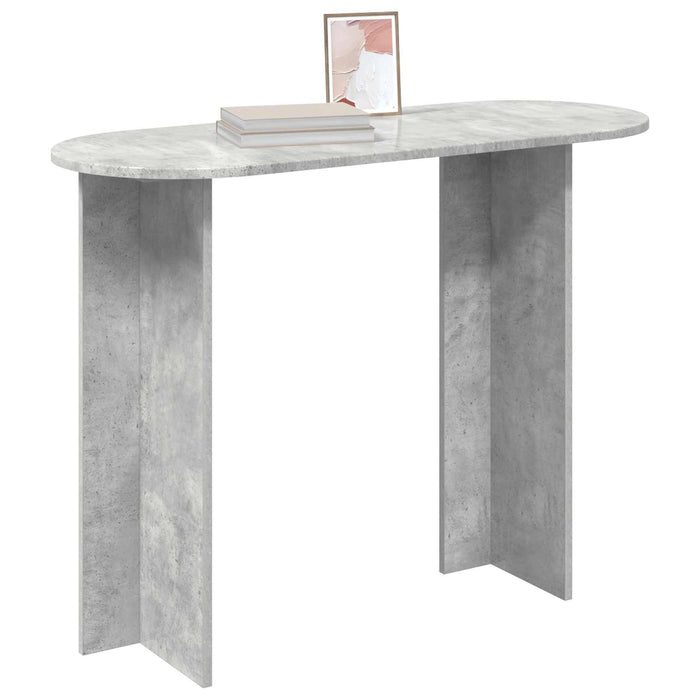 Masă de consolă Gri Beton 100 x 39,5 x 75 cm Lemn prelucrat - WALTI WALTI
