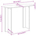 Masă de consolă Gri Beton 100 x 39,5 x 75 cm Lemn prelucrat - WALTI WALTI