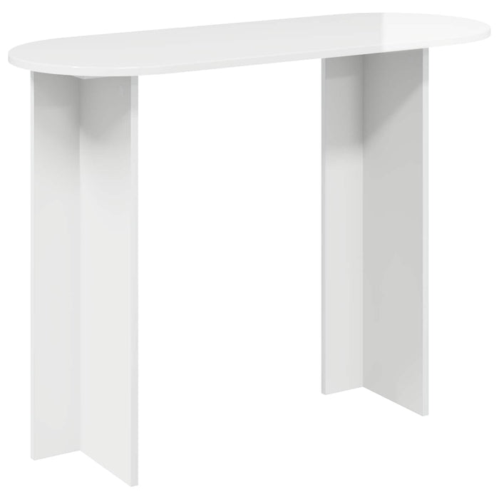 Masă de consolă Alb foarte lucios 100 x 39,5 x 75 cm - WALTI WALTI