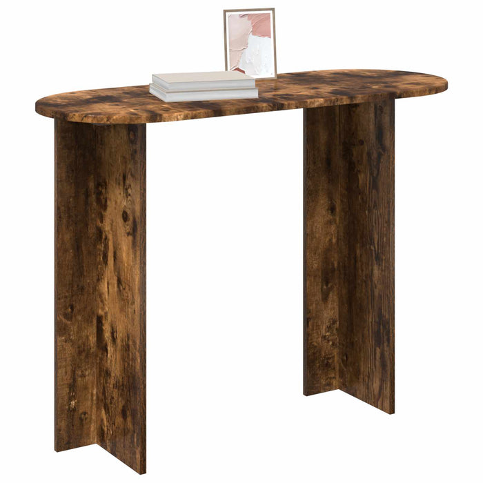 Masă de consolă cu depozitare Stejar fumuriu 100 x 39,5 x 75 cm - WALTI WALTI