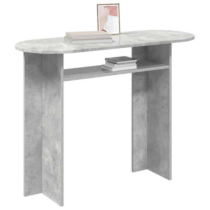 Masă de consolă Gri Beton 100 x 39,5 x 75 cm Lemn prelucrat - WALTI WALTI