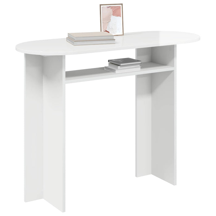 Masă de consolă Alb foarte lucios 100 x 39,5 x 75 cm - WALTI WALTI