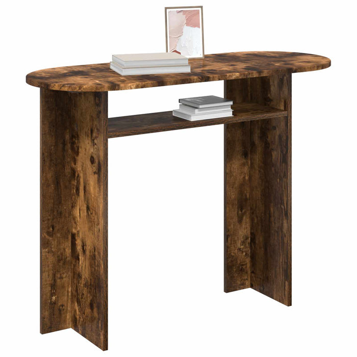 Masă de consolă cu depozitare Stejar fumuriu 100 x 39,5 x 75 cm - WALTI WALTI