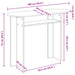 Masă de consolă Sonoma gri 100 x 39,5 x 75 cm Lemn prelucrat - WALTI WALTI