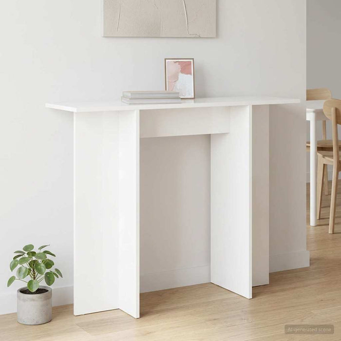 Masă de consolă Alb 100 x 30 x 75 cm Lemn prelucrat - WALTI WALTI