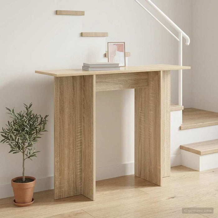 Masă de consolă Stejar Sonoma 100 x 30 x 75 cm Lemn prelucrat - WALTI WALTI