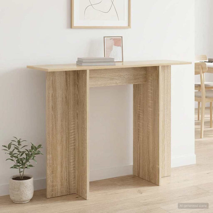 Masă de consolă Stejar Sonoma 100 x 30 x 75 cm Lemn prelucrat - WALTI WALTI