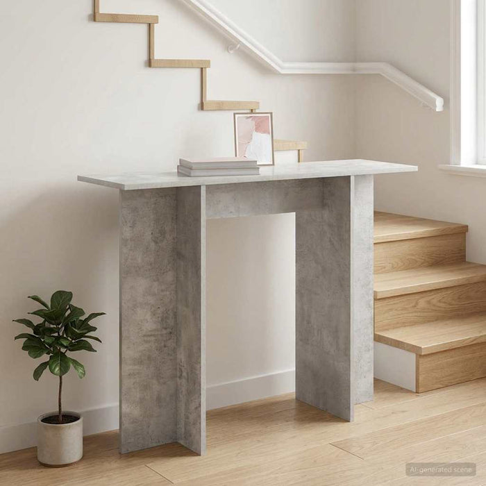 Masă de consolă Gri Beton 100 x 30 x 75 cm Lemn prelucrat - WALTI WALTI