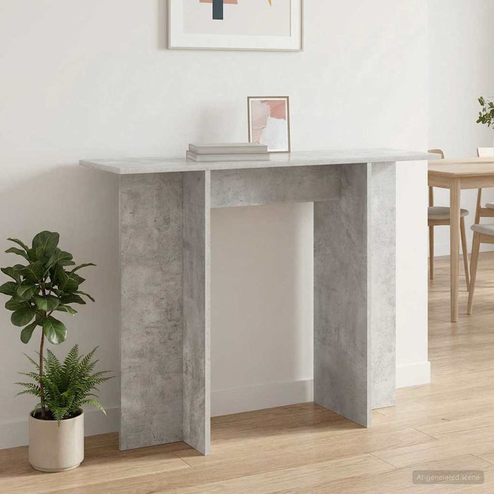 Masă de consolă Gri Beton 100 x 30 x 75 cm Lemn prelucrat - WALTI WALTI