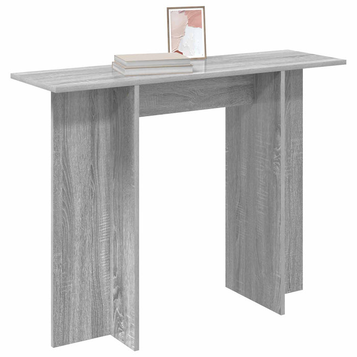 Masă de consolă Sonoma gri 100 x 30 x 75 cm Lemn prelucrat - WALTI WALTI