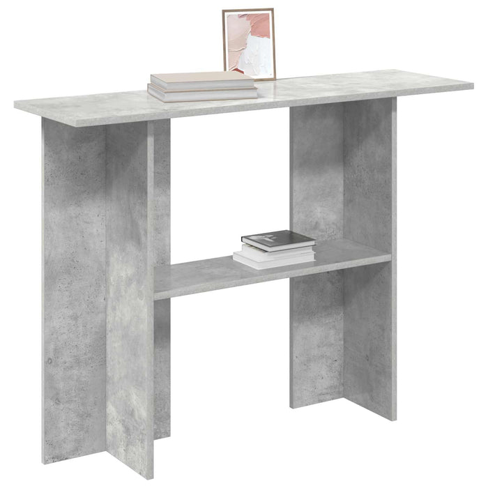 Masă de consolă Gri Beton 100 x 30 x 75 cm Lemn prelucrat - WALTI WALTI
