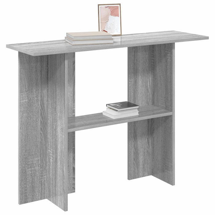 Masă de consolă Sonoma gri 100 x 30 x 75 cm Lemn prelucrat - WALTI WALTI