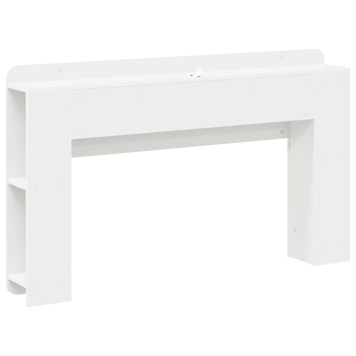 Tablă de pat cu sertar Alb 135 x 18,5 x 80 cm Lemn prelucrat - WALTI WALTI