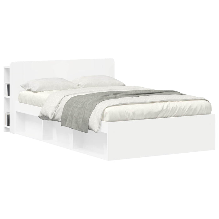 Tablă de pat cu sertar Alb 135 x 18,5 x 80 cm Lemn prelucrat - WALTI WALTI