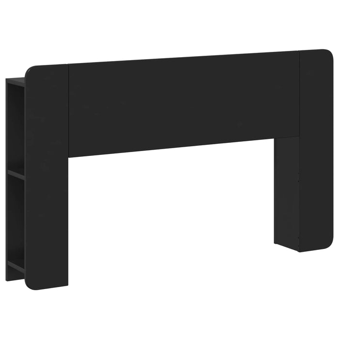Tablă de pat cu sertar Negru 135 x 18,5 x 80 cm Lemn prelucrat - WALTI WALTI