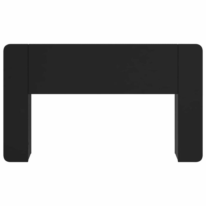Tablă de pat cu sertar Negru 135 x 18,5 x 80 cm Lemn prelucrat - WALTI WALTI