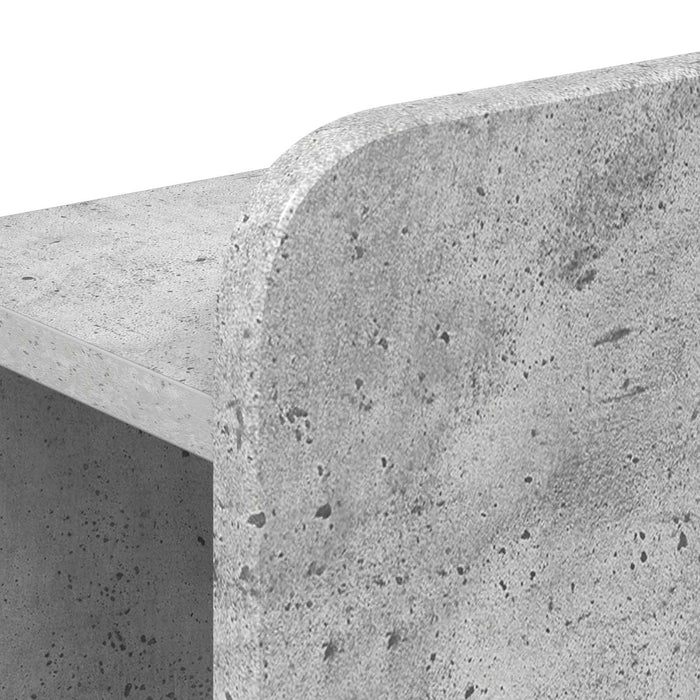 Tablă de pat cu sertar cu depozitare Gri Beton Lemn prelucrat - WALTI WALTI