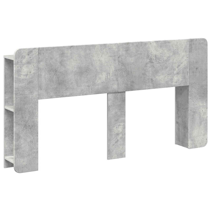 Tablă de pat cu sertar cu depozitare Gri Beton Lemn prelucrat - WALTI WALTI