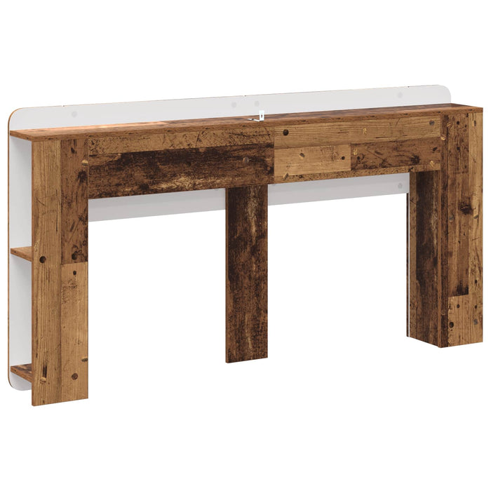 Tablă de pat cu sertar cu depozitare Lemn vechi Lemn prelucrat - WALTI WALTI