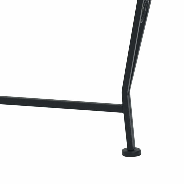 Bancă cu arbori Ø 160 x 89 cm Oțel Negru Rotund WALTI