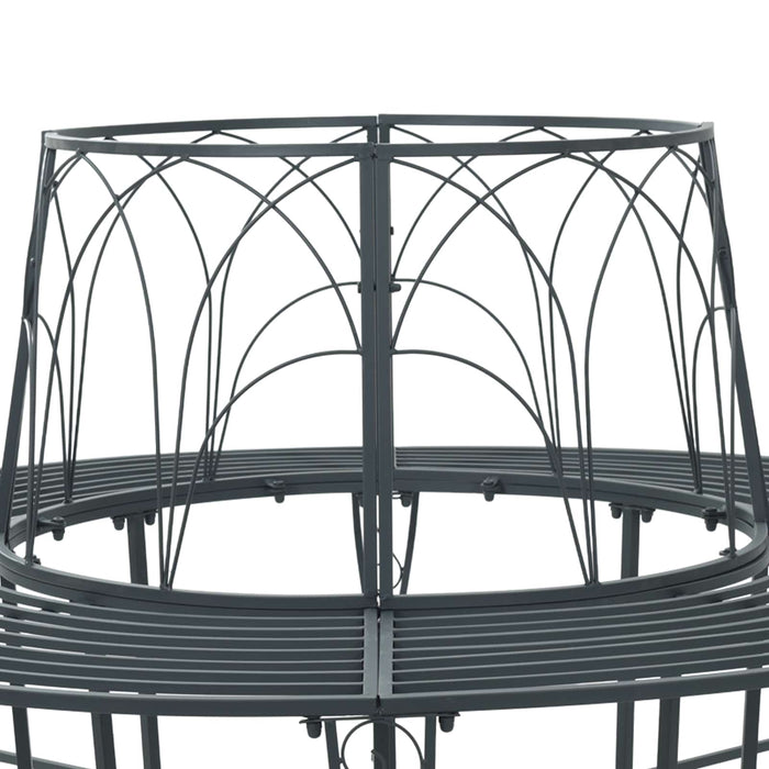 Bancă cu arbori 8-Număr de locuri Ø 160 x 89 cm Oțel WALTI