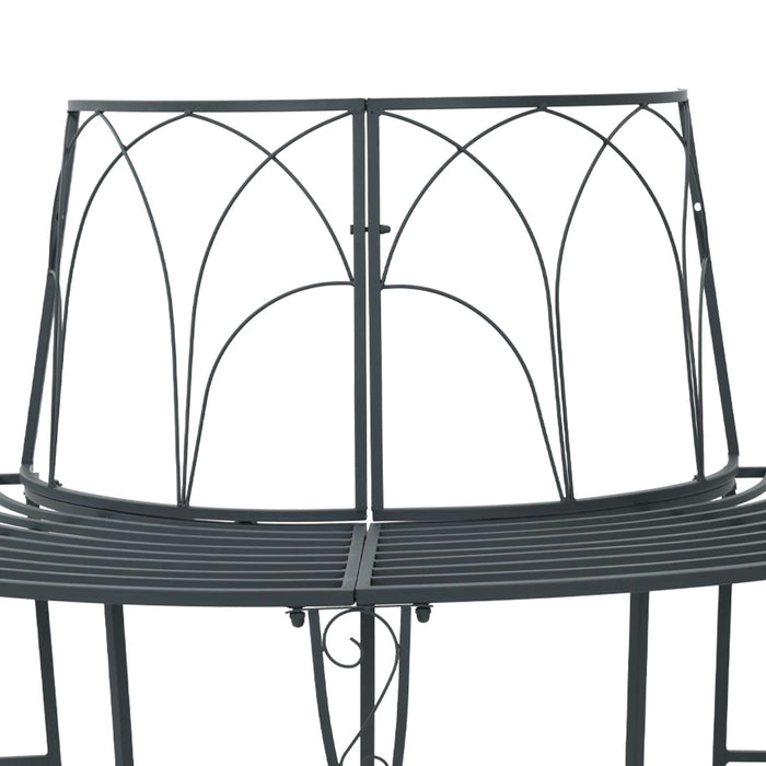Bancă cu arbori 4-Număr de locuri 160 x 80 x 89 cm Oțel WALTI