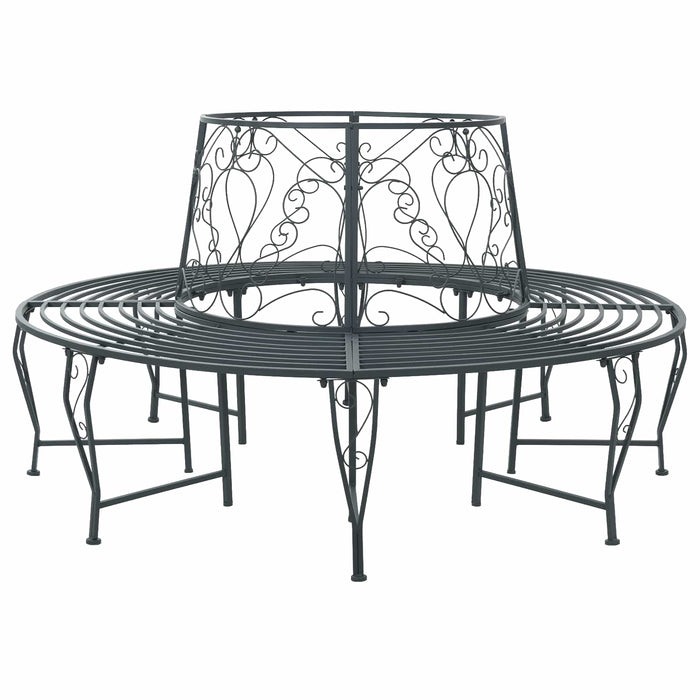 Bancă cu arbori 8-Număr de locuri Ø 160 x 89 cm Oțel WALTI