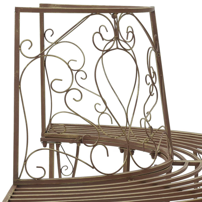 Bancă cu arbori 4-Număr de locuri 160 x 80 x 89 cm Oțel WALTI