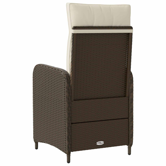 Scaun de grădină rabatabil Maro și Alb Crema 57 x 63 x 94 cm - WALTI WALTI
