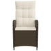 Scaun de grădină rabatabil Maro și Alb Crema 57 x 63 x 94 cm - WALTI WALTI