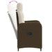 Scaun de grădină rabatabil Maro și Alb Crema 57 x 63 x 94 cm - WALTI WALTI