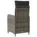Scaun de grădină rabatabil Gri și gri închis 57 x 63 x 94 cm - WALTI WALTI