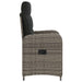 Scaun de grădină rabatabil Gri și gri închis 57 x 63 x 94 cm - WALTI WALTI