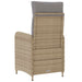 Scaun de grădină rabatabil Beige și gri deschis 57 x 63 x 94 cm - WALTI WALTI